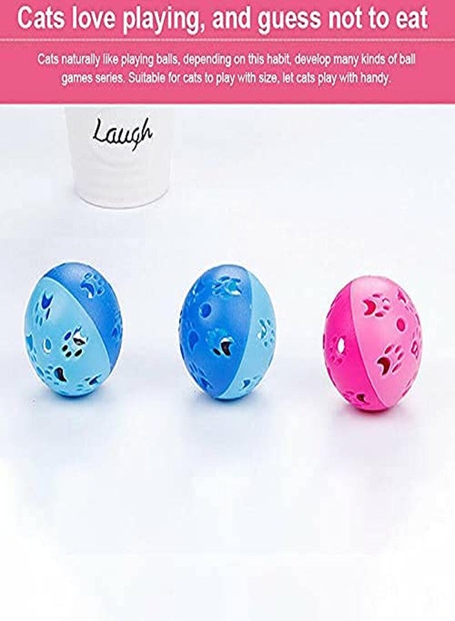 Pups&Pets Cat & Kitten Toy Interactive Bell Ball Toy Hollow Out Round Ball Pet Colorful Playing Toys Pack of 2 (Color May Vary) - Image 5